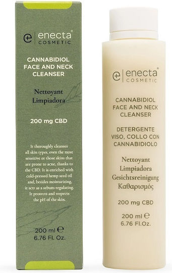 Enecta Cannabidiol Facial Cleansers Lotion with Moisturizing and Oil Control Action 200ml