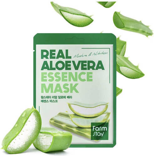 Farmstay Real Aloe Vera Essence Mask Moisturizing Sheet Mask Aloe Extract 23ml