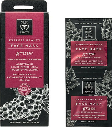 Apivita Express Beauty Mască pentru față 2 buc x 8ml