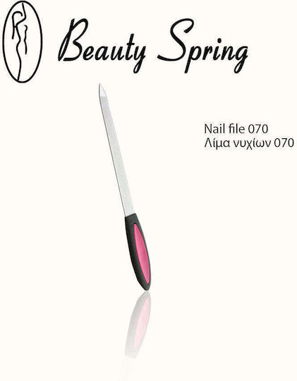 Beauty Spring Λίμα Ίσια Μεταλλική Slim 070 Ροζ