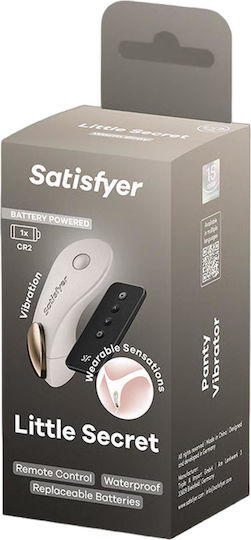 Satisfyer Little Secret Δονητής για Ζευγάρια με Απομακρυσμένο Έλεγχο Λευκός