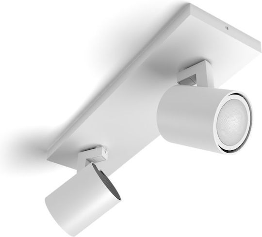 Philips Διπλό LED Σποτ σε Λευκό Χρώμα
