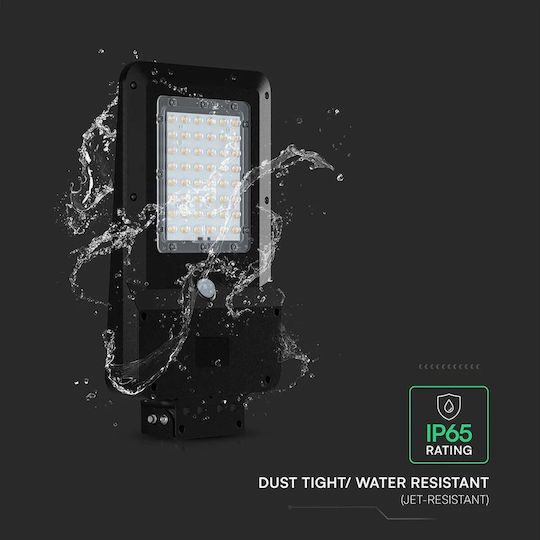 V-TAC Street Solar Light 20W 3000lm Warm to Cool White with Motion Sensor and Photocell IP65