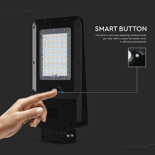 V-TAC Street Solar Light 20W 3000lm Warm to Cool White with Motion Sensor and Photocell IP65