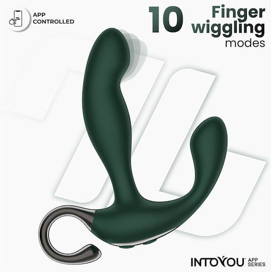 IntoYou Analvibrator mit kabelloser Funktion Mittel Grün 12.8cm