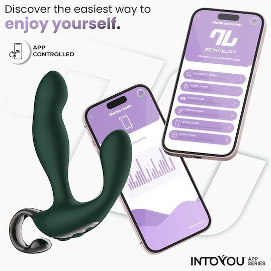 IntoYou Analvibrator mit kabelloser Funktion Mittel Grün 12.8cm