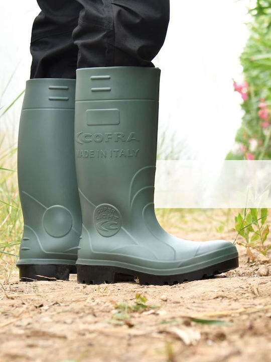 Cofra New Hunter Khakifarbene Sicherheitsstiefel Bis Zur Wade Für Arbeit