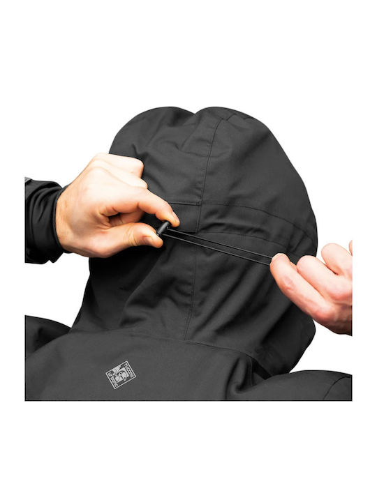 Monte HYD Men’s 4-Season Waterproof Black Motorcycle Jacket