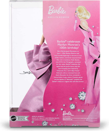 Barbie Подпис Мерилин Монро Колекционерска кукла за възраст 6+ години 10 см
