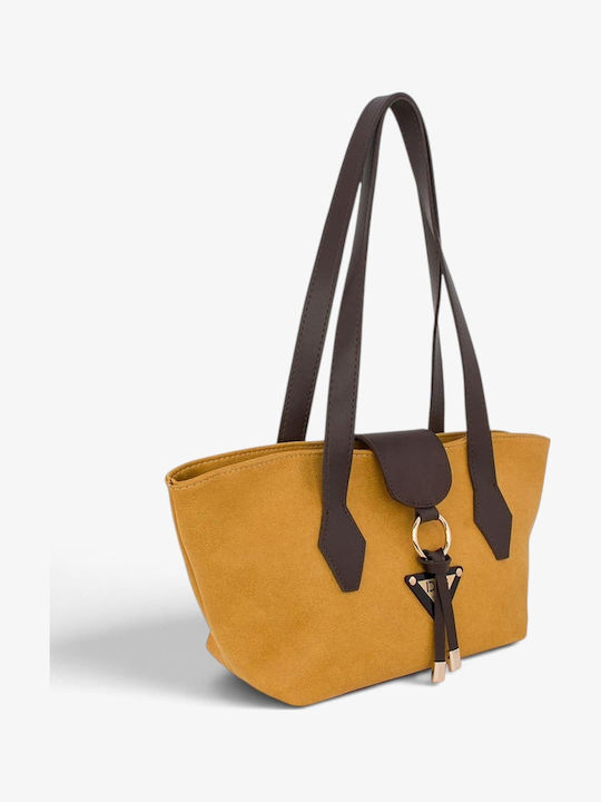 Women's Shoulder Bag Suede Brown