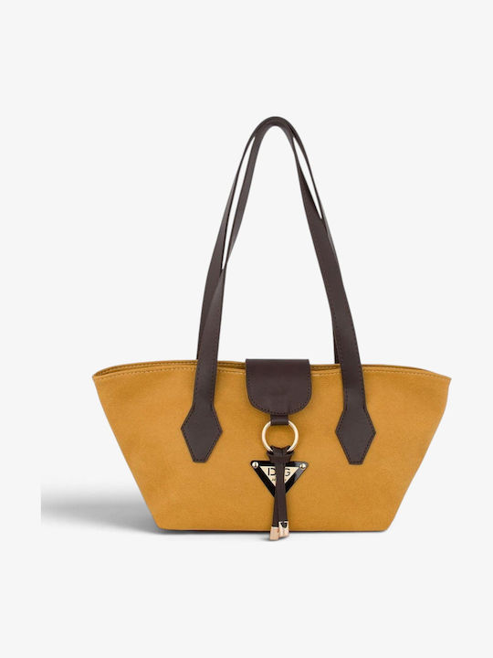 Women's Shoulder Bag Suede Brown