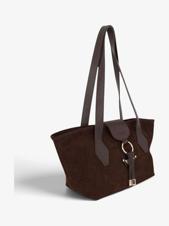 Women's Shoulder Bag Suede Yellow