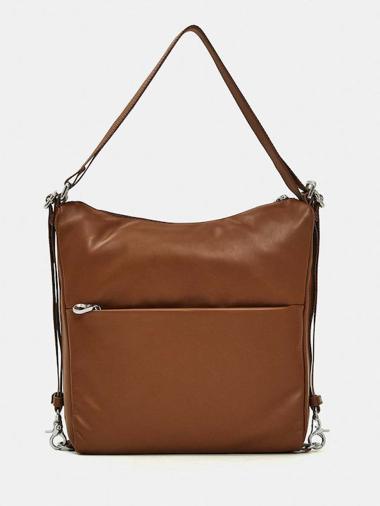 Leather Women's Hobo Bag Indian Tan