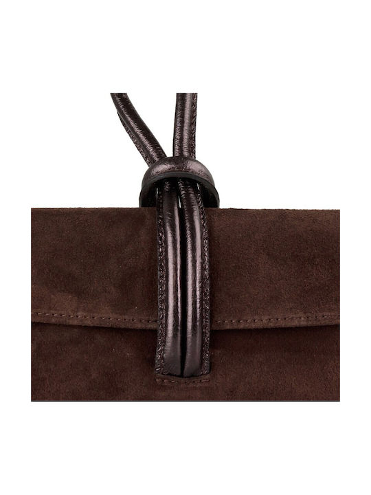 Women's Suede Brown Handbag