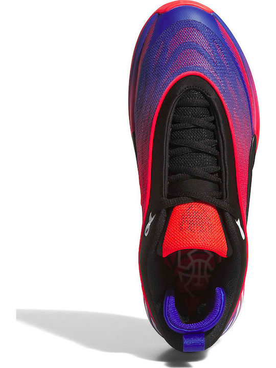 D.O.N. Issue 8 Low Basketball Shoes Core Black / Lucid Red / Lucid Blue