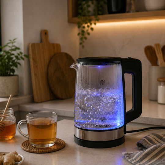 2L 1500W Black Kettle