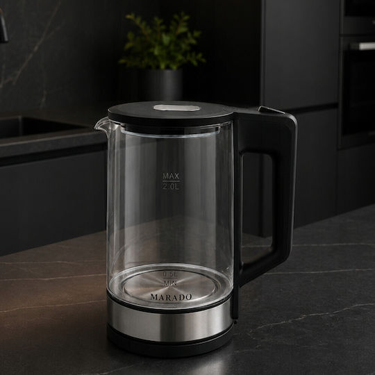 2L 1500W Black Kettle