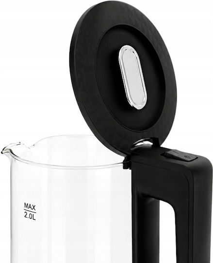 2L 1500W Black Kettle