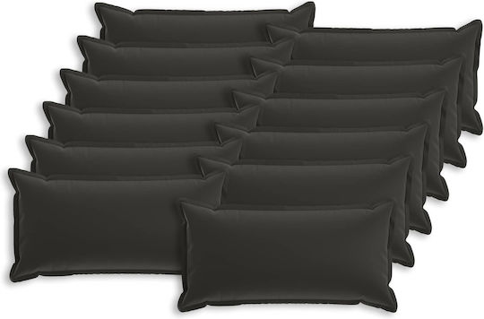 vidaXL Μαξιλάρι Καναπέ Houten Μαύρο 40x80εκ.