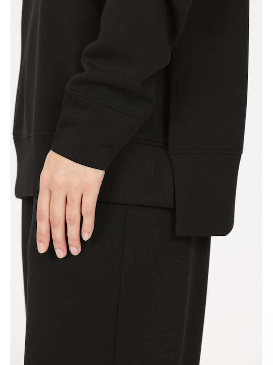Women's Long-Sleeve Turtleneck Top Black