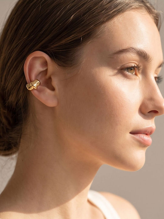 Earring 59-554 Ear Cuffs Steel Gold 1 Piece