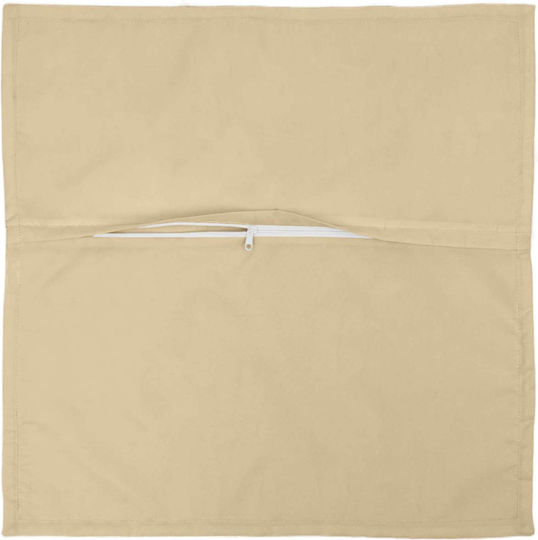 vidaXL Μαξιλάρι Καναπέ Houten Μπεζ 45x45εκ.