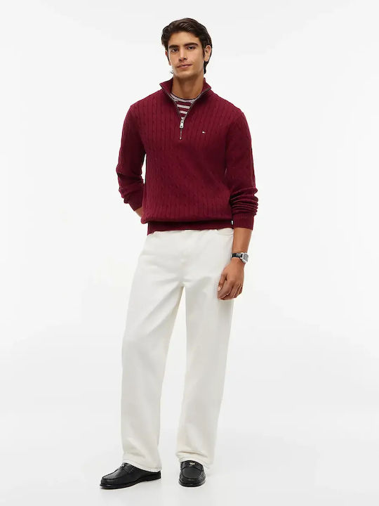 Pulover Cu Mâneci Lungi Bordeaux