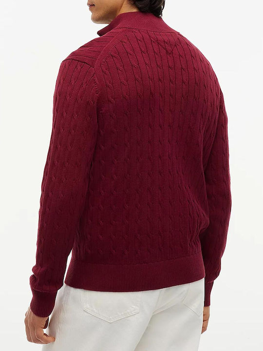 Pulover Cu Mâneci Lungi Bordeaux