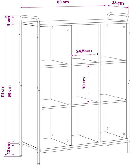 Artisan Bookcase Artisan Oak 83x33x111 cm