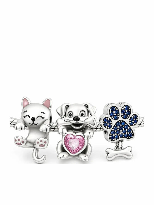 Set de brățări cu talismane – Animale iubitoare de dragoste