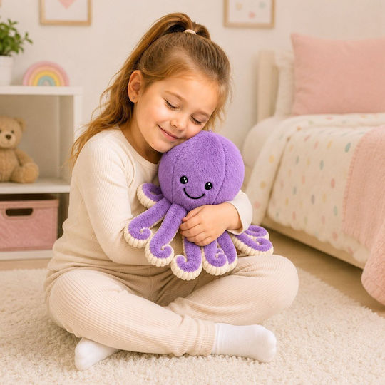 Lean Toys Плюшен октопод 30 см