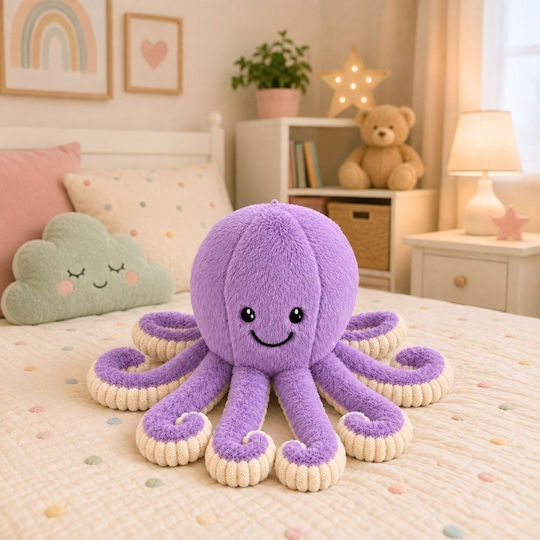 Lean Toys Плюшен октопод 30 см