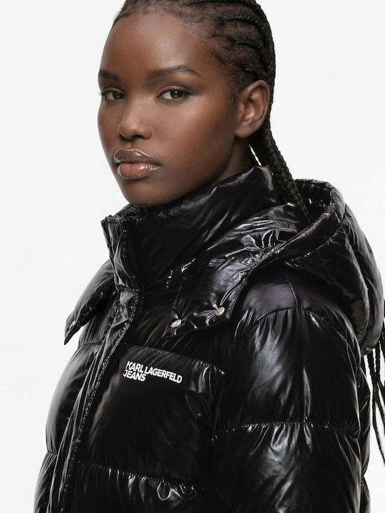 Damen-Winterjacke Schwarz