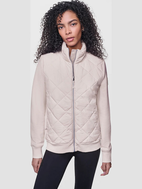 Long Beige Women's Winter Jacket