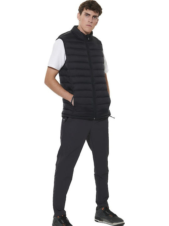 Ärmellose Pufferjacke Schwarz