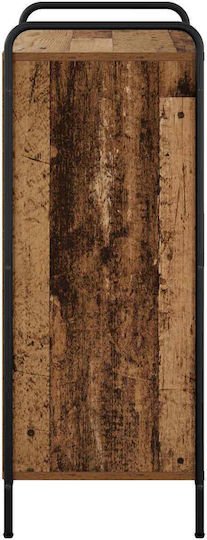 Кафяв Дървен Шкаф за Обувки Д76xШ36,5xВ93 cm