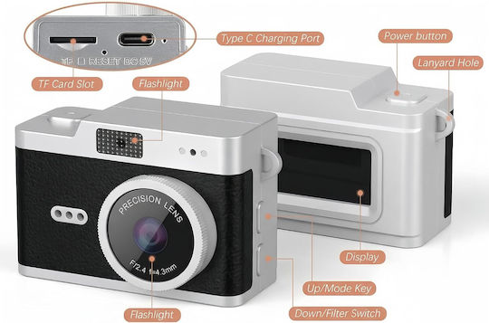 Wowkids X5 Aparat Foto Compact 2 MP Full HD (1080p) Roz