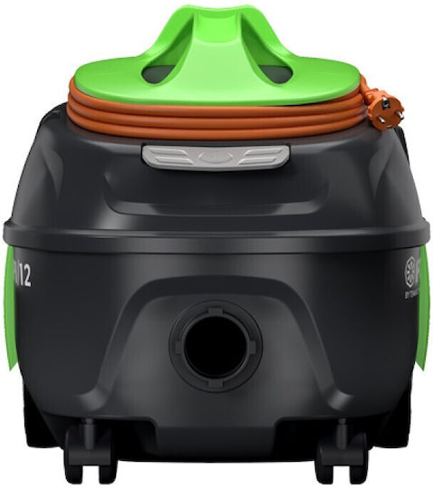 IPC Portotecnica MP 1/12 Aspirator Umed-Uscat 650W cu Recipient din Plastic de 12 l Negru