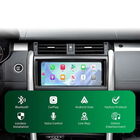 Digital IQ Auto-Audiosystem für Land Rover Discovery 2016–2019 (Bluetooth/USB/WiFi/GPS/Apple CarPlay/Android Auto) mit 10,25-Zoll-Touchscreen