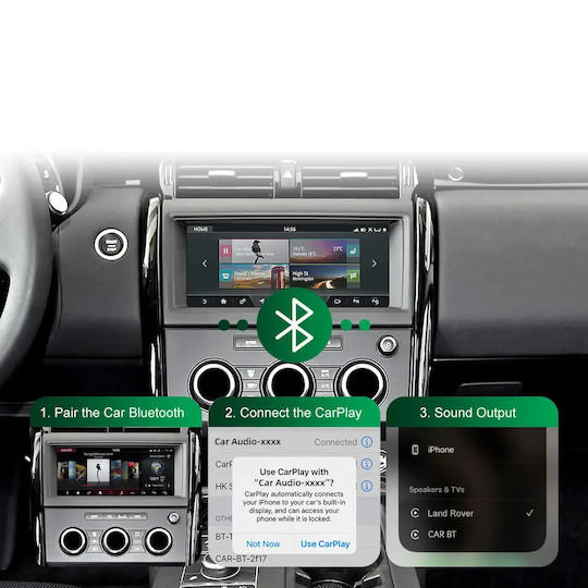 Digital IQ Auto-Audiosystem für Land Rover Discovery 2016–2019 (Bluetooth/USB/WiFi/GPS/Apple CarPlay/Android Auto) mit 10,25-Zoll-Touchscreen