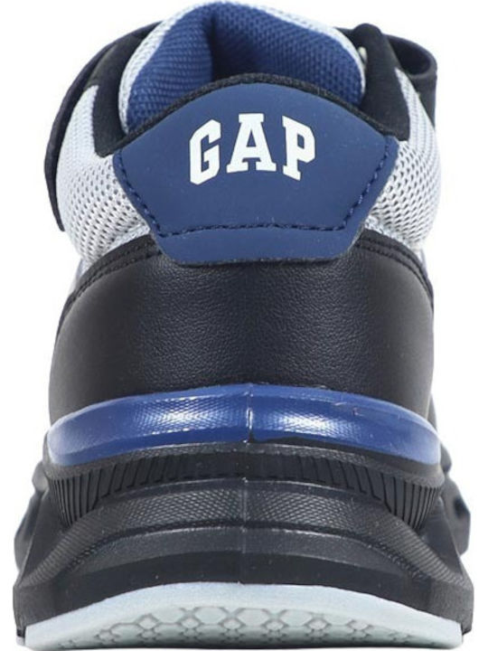 Kids High Anatomic Sneakers with Hoop & Loop Closure Black