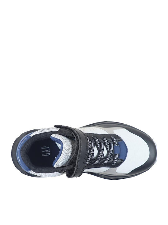 Kids High Anatomic Sneakers with Hoop & Loop Closure Black