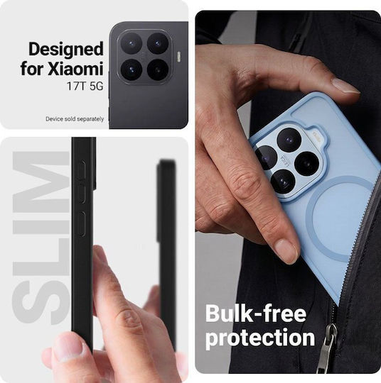 Crong Hybrid Matte Magnetic Back Cover Albastru (Xiaomi 17T)