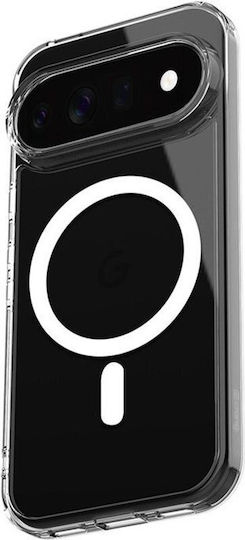 Crong Hybrid Back Cover din Plastic cu Curea Transparentă (Google Pixel 11 Pro)