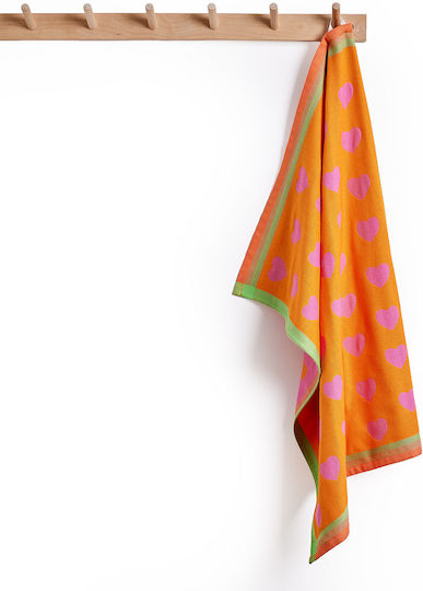 Butlers Kitchen Towel Made of 100% Cotton in Orange Color 67x50cm