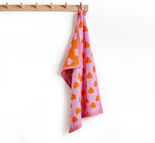 Butlers Küchentuch aus 100% Baumwolle in Rosa Farbe 67x50cm