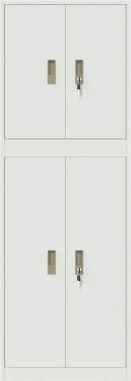 Metallschrank mit 2 Schubladen B60xT40xH175 cm