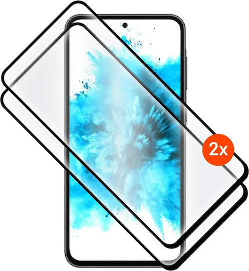 Fixed Tempered Glass Full Coverage Screen Protector Compatible with Samsung Galaxy A27 5G 2 Pieces Black