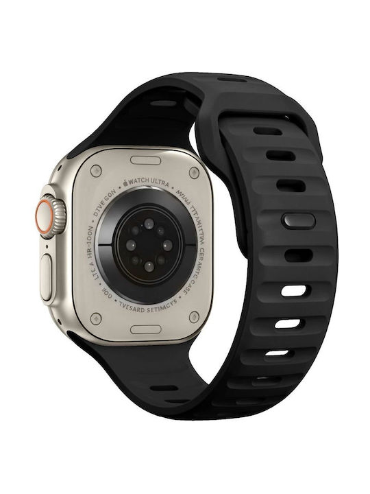 Tech-protect Silicone Line Apple Watch 8 9 10 11 12 Se Ultra 44 45 46 49 Mm Black 5906302398980