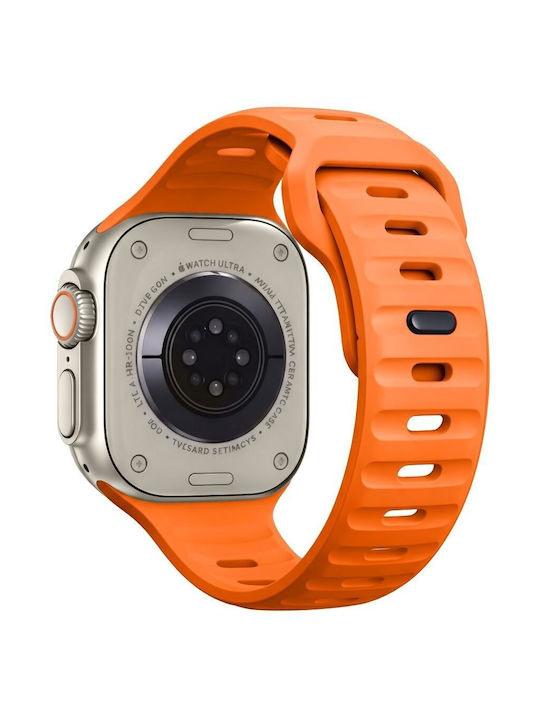 Tech-protect Silicone Line Apple Watch 8 9 10 11 12 Se Ultra 44 45 46 49 Mm Orange 5906302398997